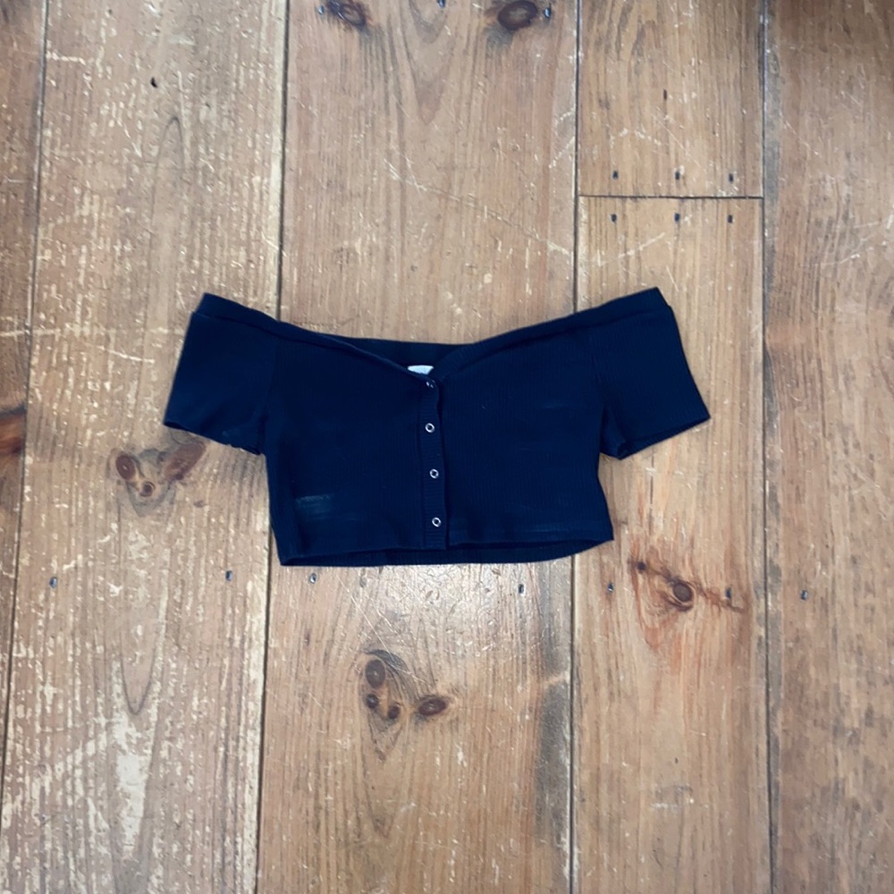 By the way - navy blue crop top (S)